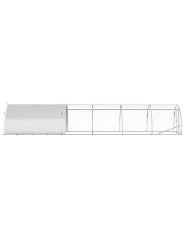 Pollaio Argento 600 x 150 x 100 cm Acciaio zincato
