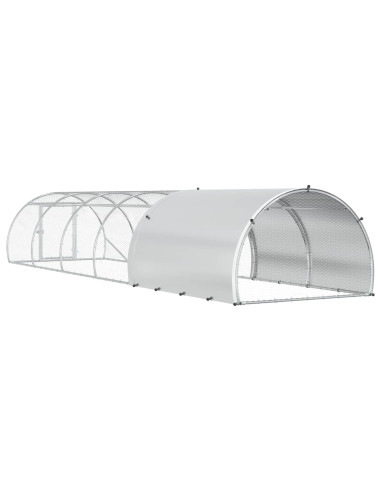 Pollaio Argento 600 x 150 x 100 cm Acciaio zincato