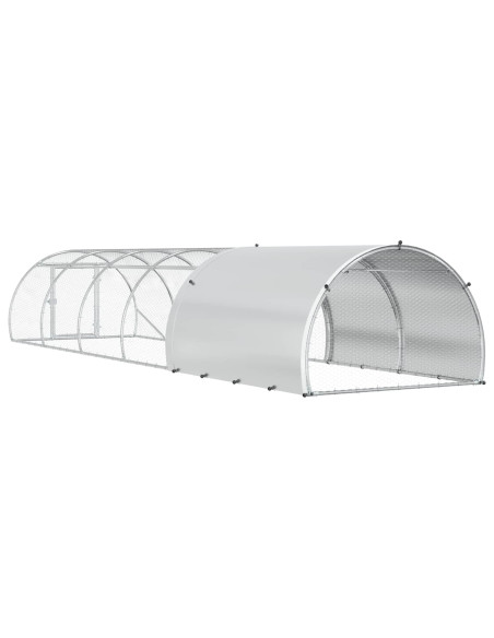 Pollaio Argento 600 x 150 x 100 cm Acciaio zincato