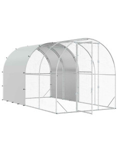 Pollaio Argento 400 x 200 x 200 cm Acciaio zincato 2