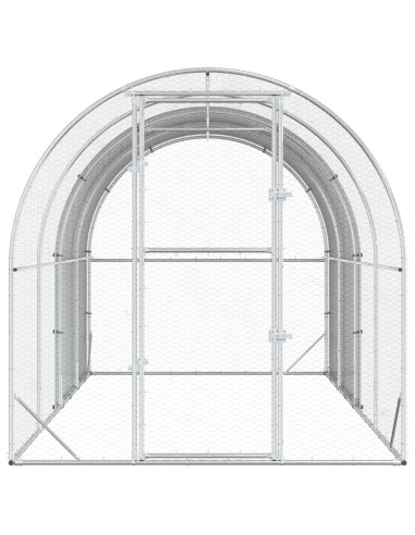 Pollaio Argento 400 x 200 x 200 cm Acciaio zincato
