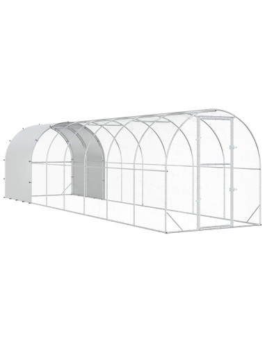 Pollaio Argento 800 x 200 x 200 cm Acciaio zincato