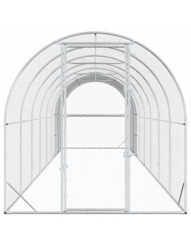 Pollaio Argento 800 x 200 x 200 cm Acciaio zincato