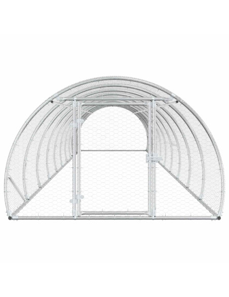 Pollaio Argento 1000 x 150 x 100 cm Acciaio zincato