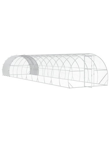 Pollaio Argento 1200 x 300 x 200 cm Acciaio zincato
