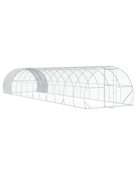Pollaio Argento 1200 x 300 x 200 cm Acciaio zincato