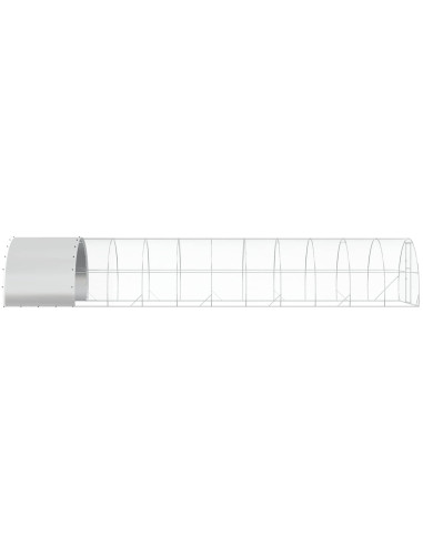 Pollaio Argento 1200 x 300 x 200 cm Acciaio zincato