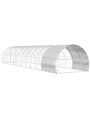 Pollaio Argento 1200 x 300 x 200 cm Acciaio zincato