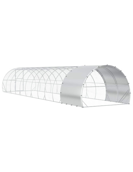 Pollaio Argento 1200 x 300 x 200 cm Acciaio zincato