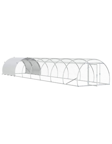 Pollaio Argento 800 x 150 x 100 cm Acciaio zincato