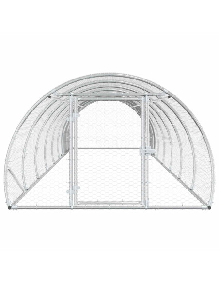 Pollaio Argento 800 x 150 x 100 cm Acciaio zincato