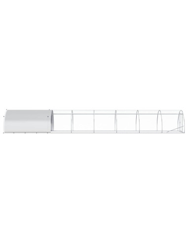 Pollaio Argento 800 x 150 x 100 cm Acciaio zincato