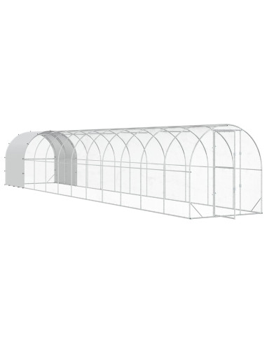 Pollaio Argento 1200 x 200 x 200 cm Acciaio zincato