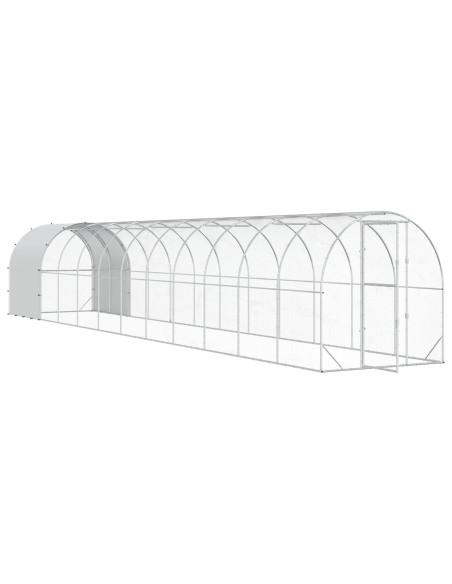 Pollaio Argento 1200 x 200 x 200 cm Acciaio zincato