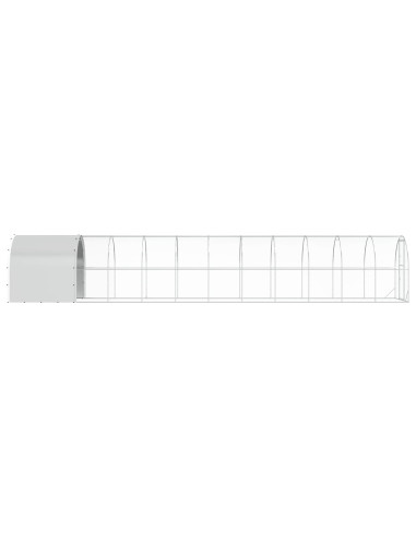 Pollaio Argento 1200 x 200 x 200 cm Acciaio zincato