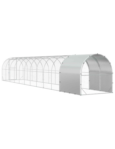 Pollaio Argento 1200 x 200 x 200 cm Acciaio zincato