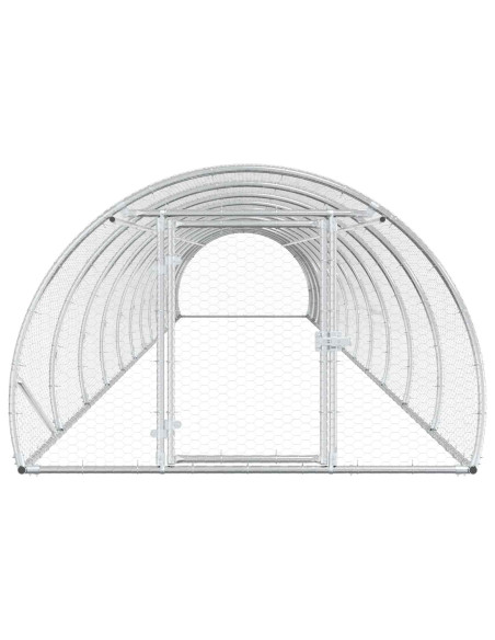 Pollaio Argento 1200 x 150 x 100 cm Acciaio zincato