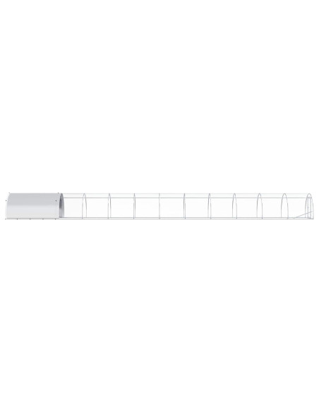 Pollaio Argento 1200 x 150 x 100 cm Acciaio zincato