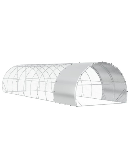 Pollaio Argento 1000 x 300 x 200 cm Acciaio zincato