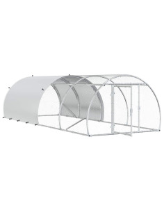 Pollaio Argento 400 x 150 x 100 cm Acciaio zincato 2