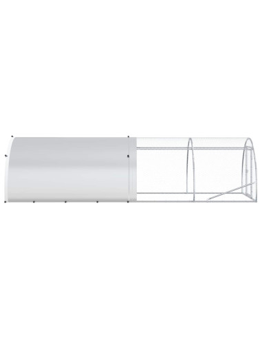 Pollaio Argento 400 x 150 x 100 cm Acciaio zincato
