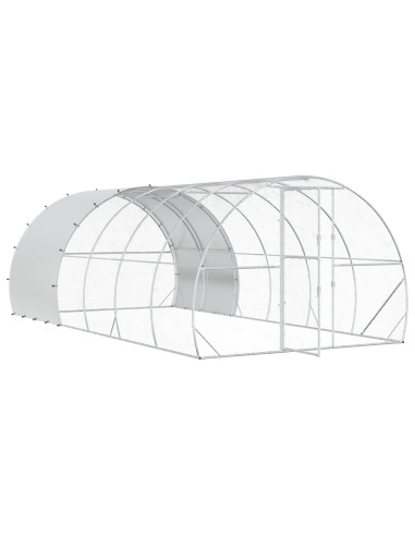 Pollaio Argento 600 x 300 x 200 cm Acciaio zincato
