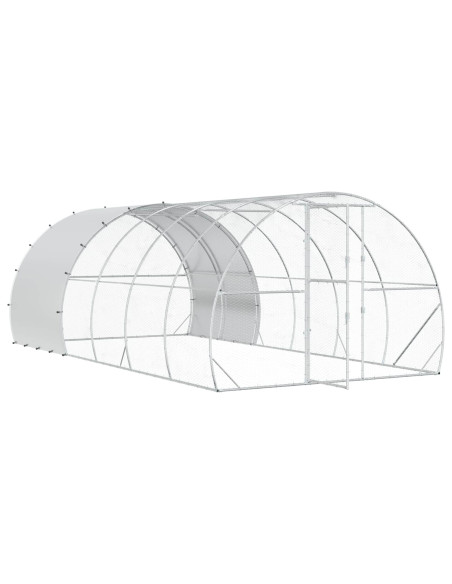 Pollaio Argento 600 x 300 x 200 cm Acciaio zincato