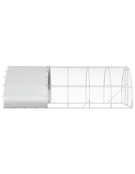 Pollaio Argento 600 x 300 x 200 cm Acciaio zincato