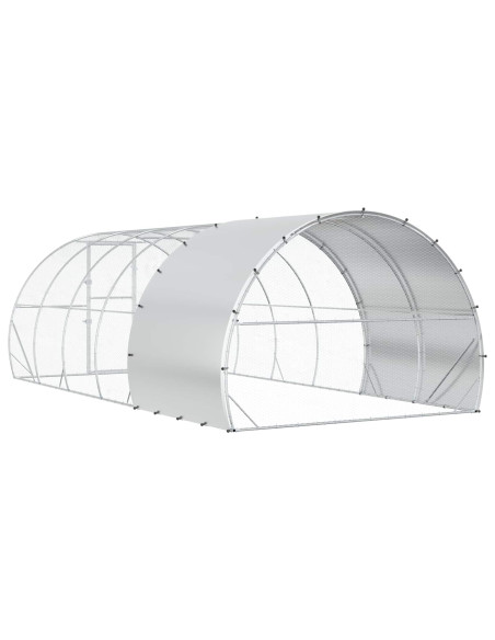 Pollaio Argento 600 x 300 x 200 cm Acciaio zincato