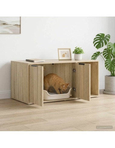 Mobile per gatti Rovere Sonoma 100 x 49 x 45 cm