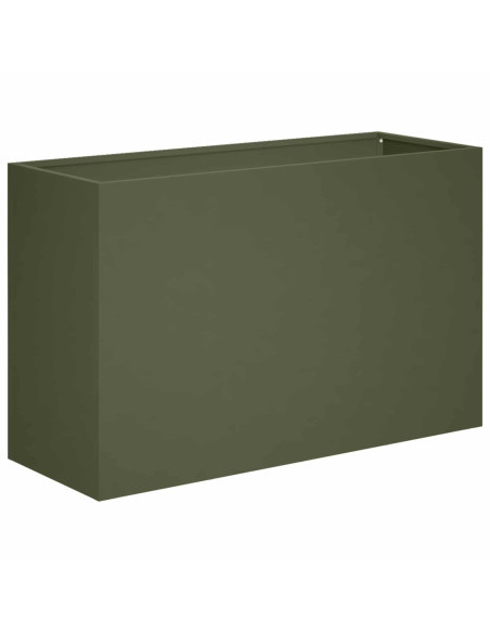 Vaso da giardino Verde Oliva 80 x 40 x 50 cm