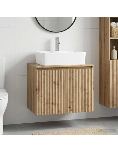 Set di mobili per il bagno Rovere Artigianale