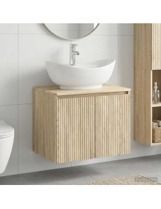 Set di mobili per il bagno Rovere Sonoma Legno ingegnerizzato