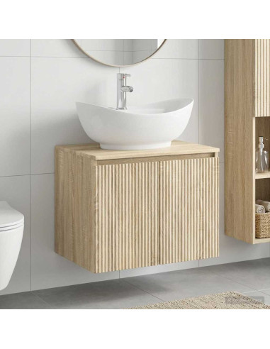 Set di mobili per il bagno Rovere Sonoma Legno ingegnerizzato