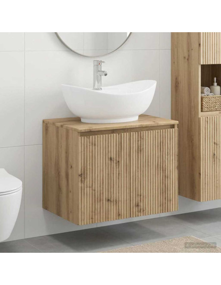 Set di mobili per il bagno Rovere Artigianale