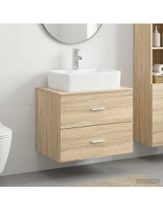 Set di mobili per il bagno Rovere Sonoma Legno ingegnerizzato