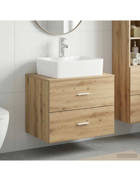 Set di mobili per il bagno Rovere Artigianale
