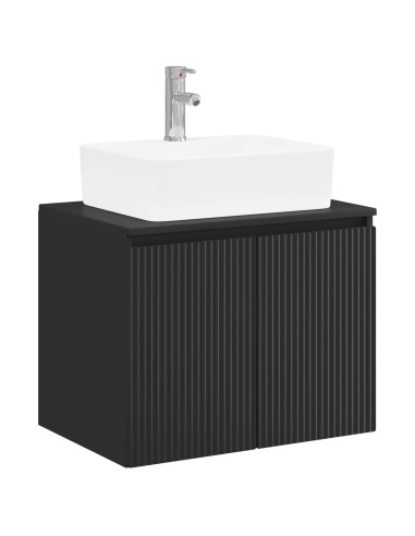 Set di mobili per il bagno Nero Legno ingegnerizzato