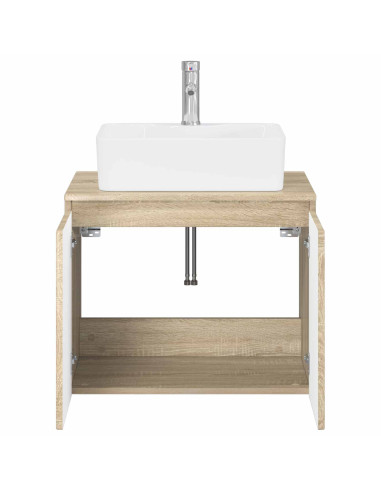 Set di mobili per il bagno Rovere Sonoma Legno ingegnerizzato