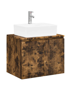 Set di mobili per il bagno Rovere Fumo Legno ingegnerizzato 2
