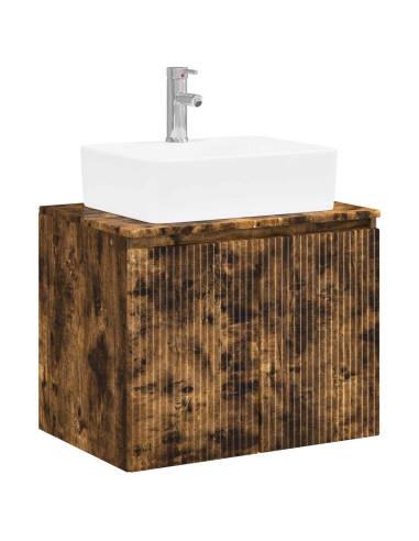 Set di mobili per il bagno Rovere Fumo Legno ingegnerizzato