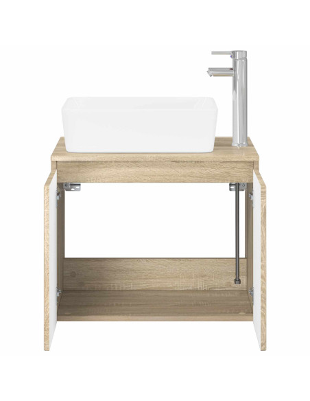 Set di mobili per il bagno Rovere Sonoma Legno ingegnerizzato
