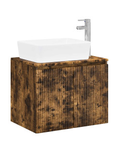 Set di mobili per il bagno Rovere Fumo Legno ingegnerizzato 2