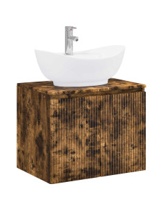Set di mobili per il bagno Rovere Fumo Legno ingegnerizzato 2