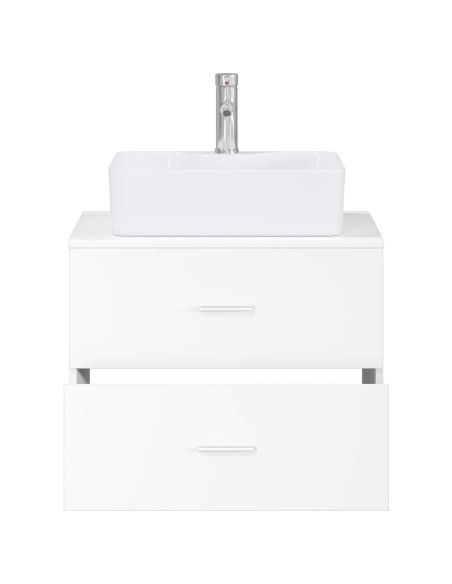 Set di mobili per il bagno Bianco Legno ingegnerizzato