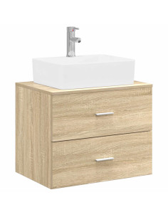 Set di mobili per il bagno Rovere Sonoma Legno ingegnerizzato 2