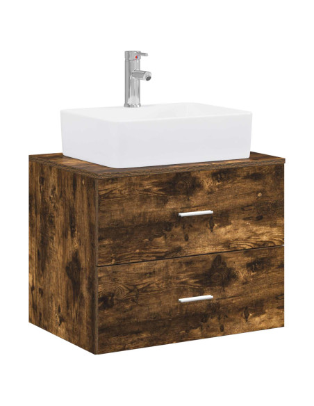 Set di mobili per il bagno Rovere Fumo Legno ingegnerizzato