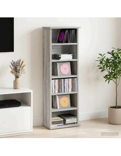 Mobile per CD Sonoma grigio 60 x 17 x 92 cm