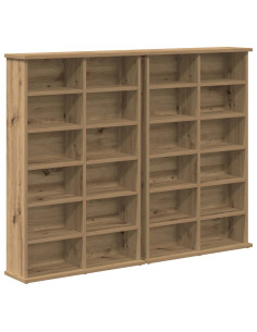 Mobile per CD 2 pz Rovere Artigianale 60 x 17 x 92 cm 2