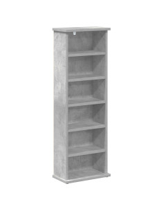 Mobile per CD Grigio Cemento 60 x 17 x 92 cm 2